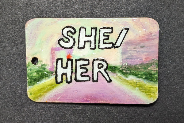 "She/Her" Ready-Made Synesthesia Pin