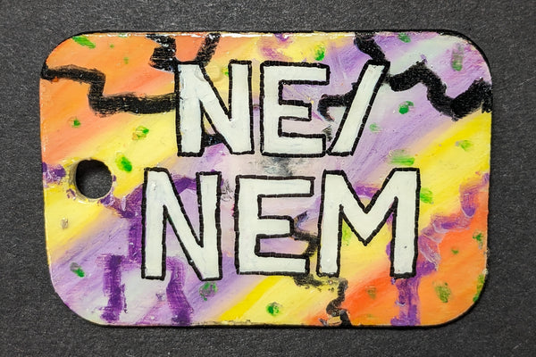 Neopronoun Ready-Made Synesthesia Pin